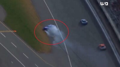 Denny Hamlin spins