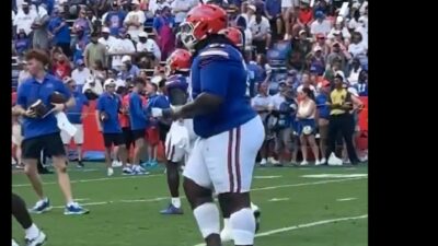 Desmond Watson on the field