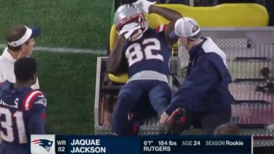 Jaquae Jackson on a cart