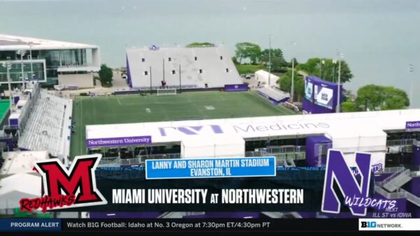 Northwestern temporary football stadium