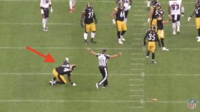 Steelers O-lineman Spencer Anderson flopping