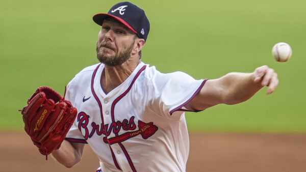 Chris Sale delivers a pitch