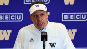 Jedd Fisch at a press conference