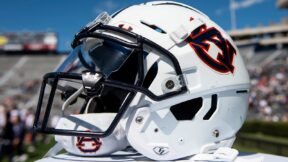 An Auburn helmet