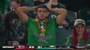 An upset Eagles fan