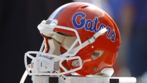 A Florida Gators helmet