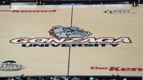 Gonzaga Bulldogs midcourt logo