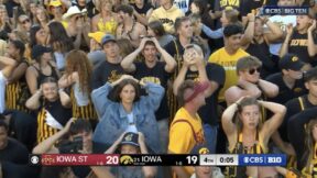 Iowa fans stunned