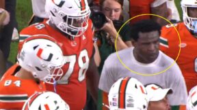 Michael Irvin on the Miami sideline