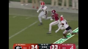 Ryan Williams running with the football during Georgia-Alabama game