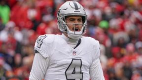 Aidan O'Connell in his Raiders uniform