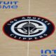 The LA Clippers logo at Intuit Dome