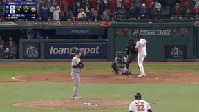 Guardians slugger Jhonkensy Noel with an at-bat against the Yankees