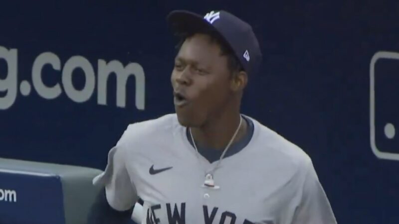 Jazz Chisholm reacting to getting booed