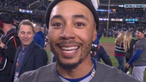 Mookie Betts smiles