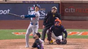 Shohei Ohtani admiring a homer