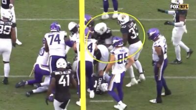 Travon Walker commits a penalty