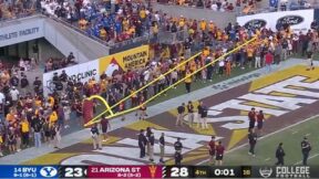 ASU goal posts down