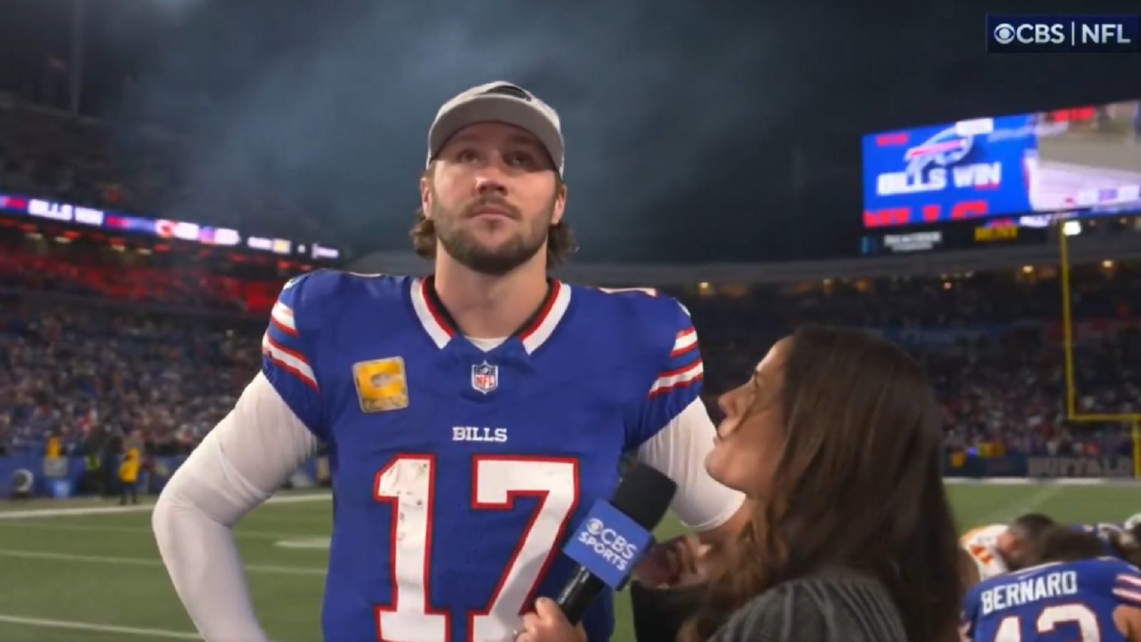 Josh Allen for an interview