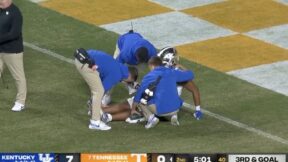 A Kentucky player injured during game against Tenneessee