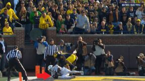 Oregon dropped touchdown