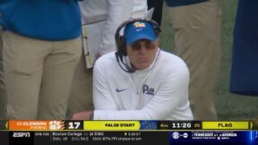 Pat Narduzzi frustrated