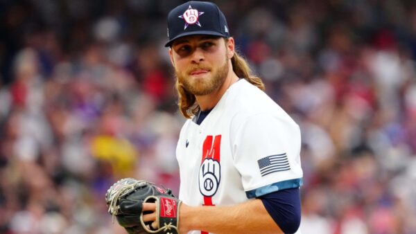 Corbin Burnes in his All-Star uniform