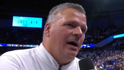 Greg McDermott giving an interview