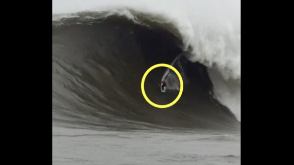 Alessandro Slebir rides a record wave