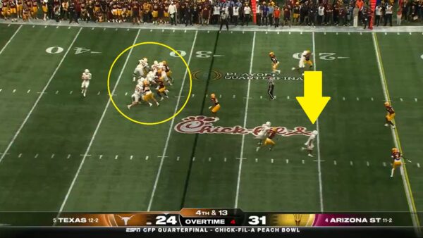 Arizona State blitz on Texas