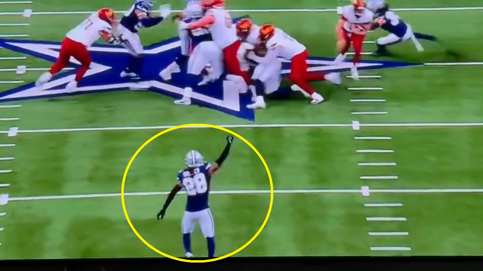 Malik Hooker celebrating on the field