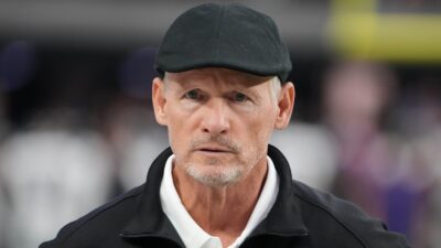 Mike Mayock in a cap