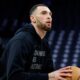 Zach LaVine warming up for the Kings