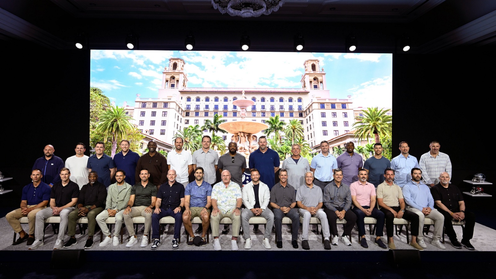 NFL coaches for a photo