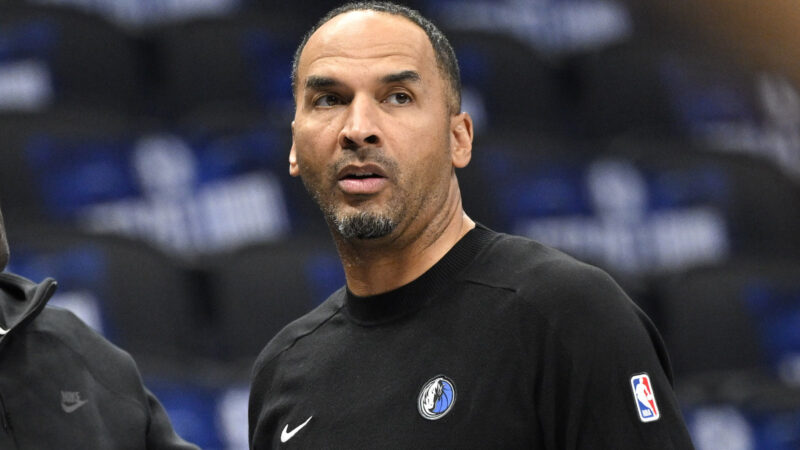 Nico Harrison looking on