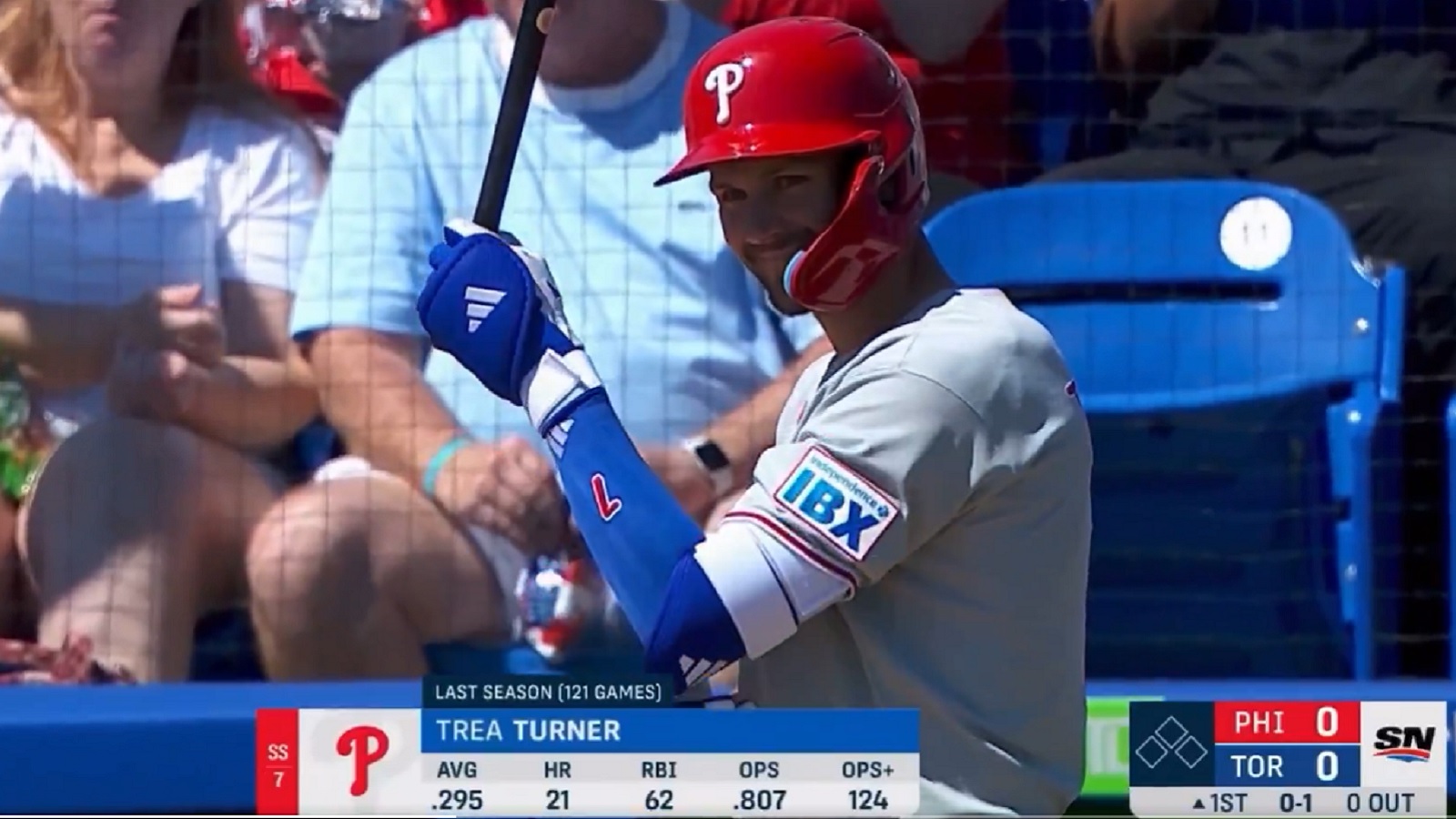 Trea Turner grins