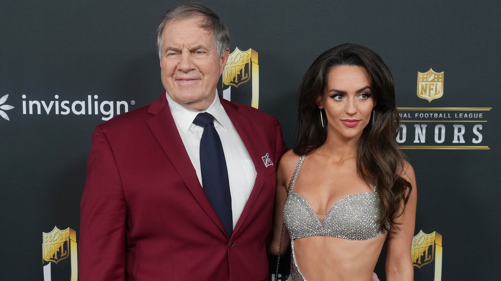 Bill Belichick with Jordon Hudson