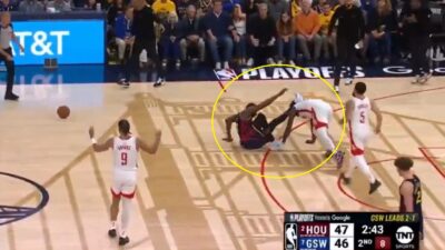 Draymond Green kicks Tari Eason