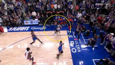 Josh Hart foul not called