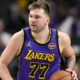 Luka Doncic in a Lakers uniform