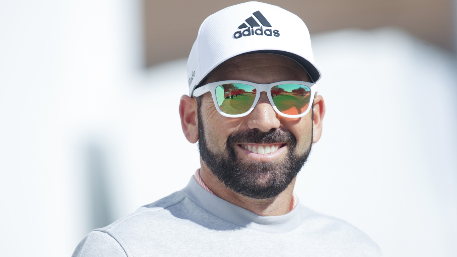 Sergio Garcia smiles