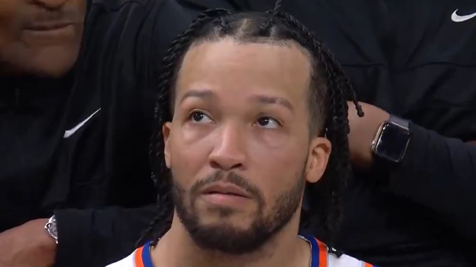 Jalen Brunson looking sad