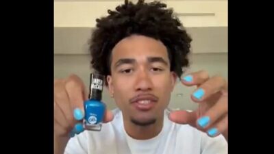 Jared McCain shows off his nails