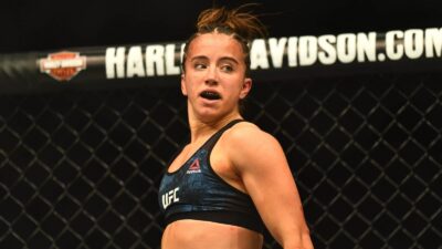 Maycee Barber in the octagon