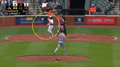 Ramon Laureano slamming his bat