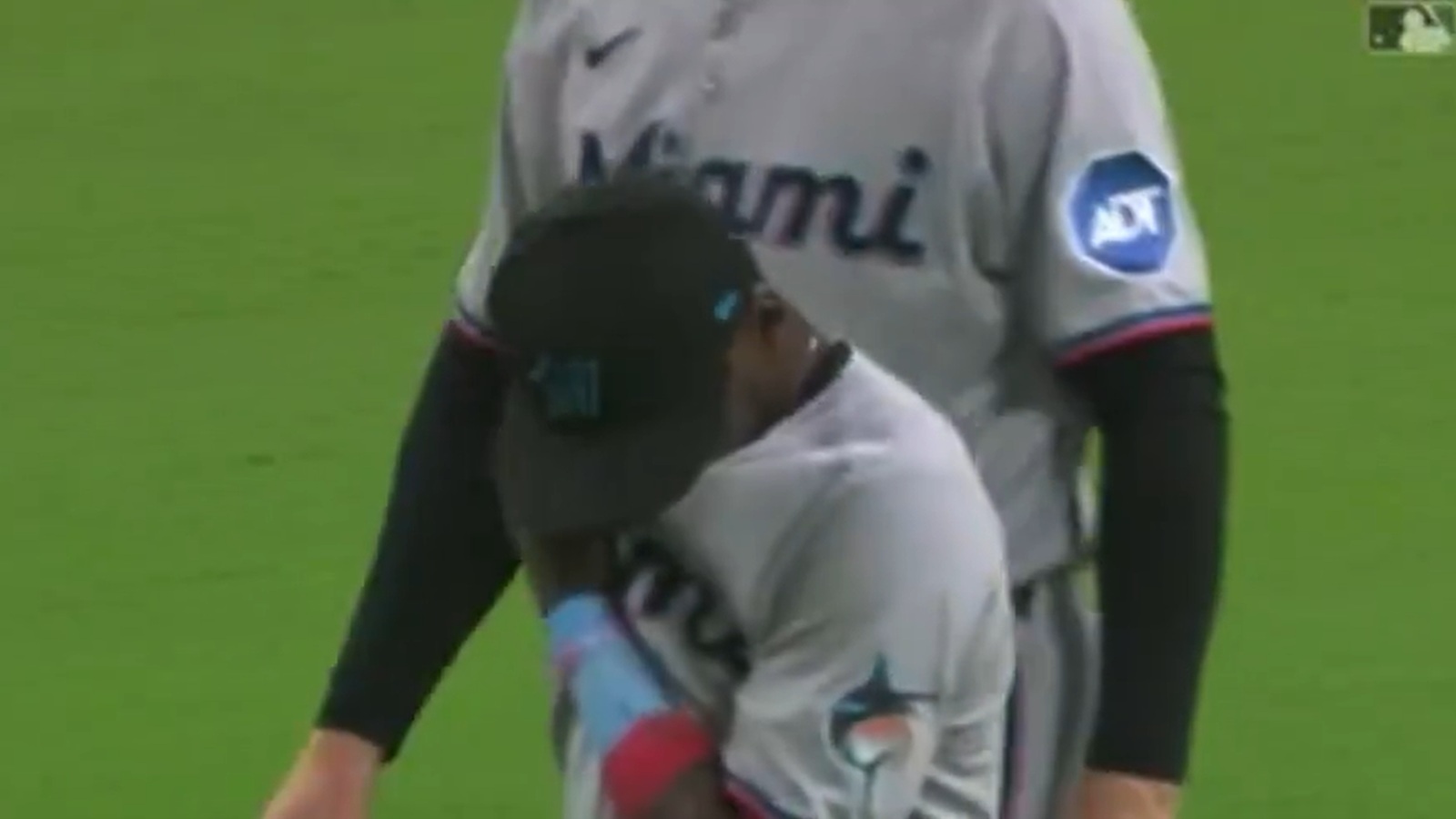 Ronny Simon crying on the field