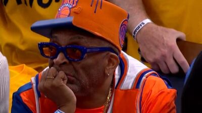 Spike Lee with a sad face