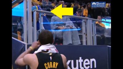 Steph Curry's son ignoring him