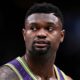 Zion Williamson in a purple jersey