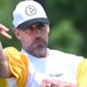 Aaron Rodgers delivers a pass